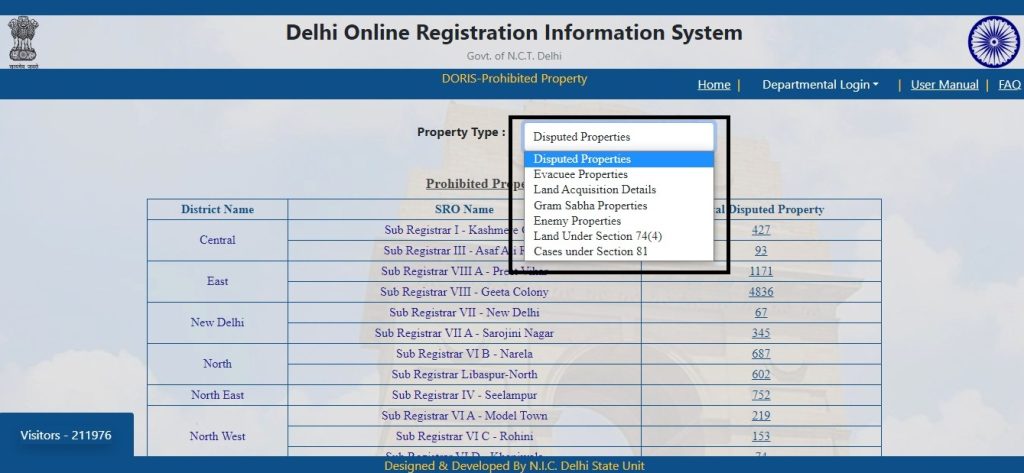 Delhi Online Registration Information System