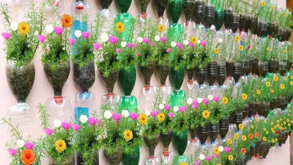 Best out of waste ideas for home decoration Plastic Bottle Garden.