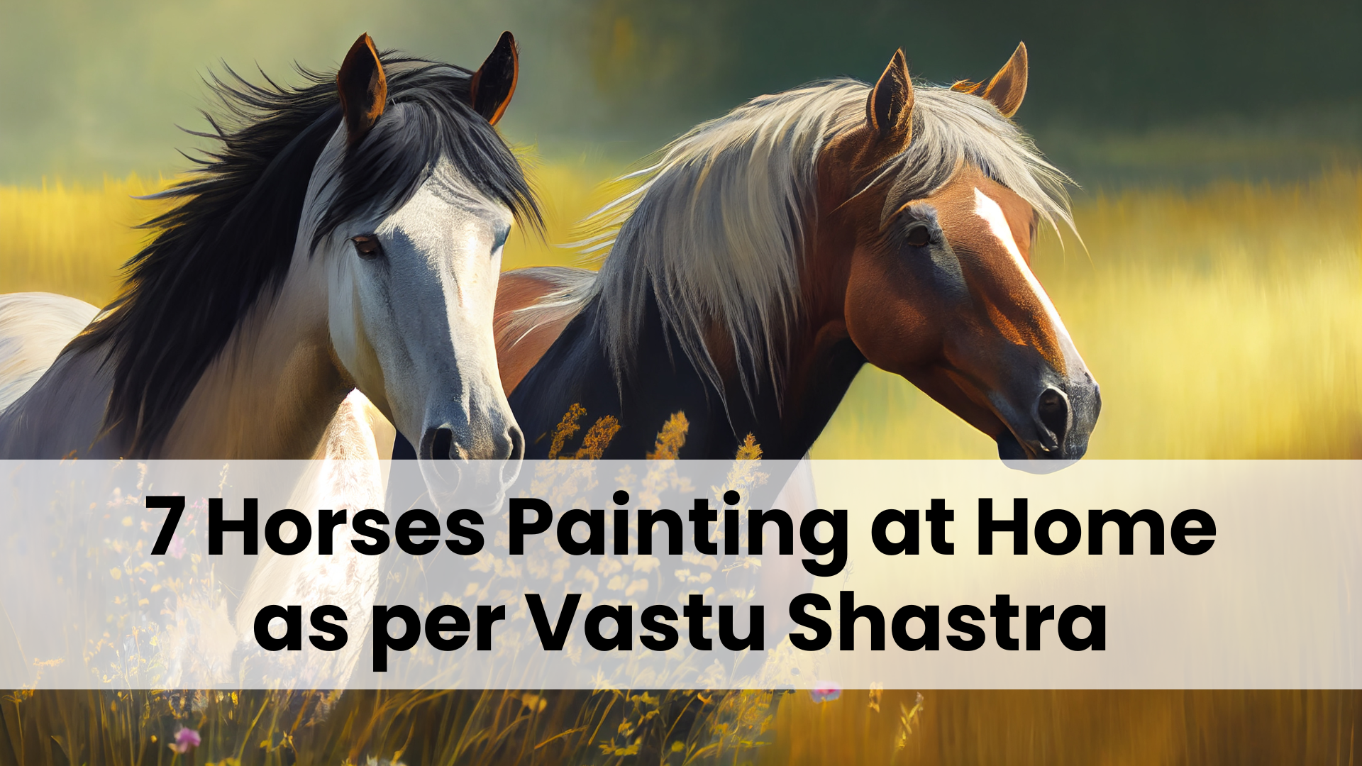 7 Horses Painting at Home as per Vastu Shastra