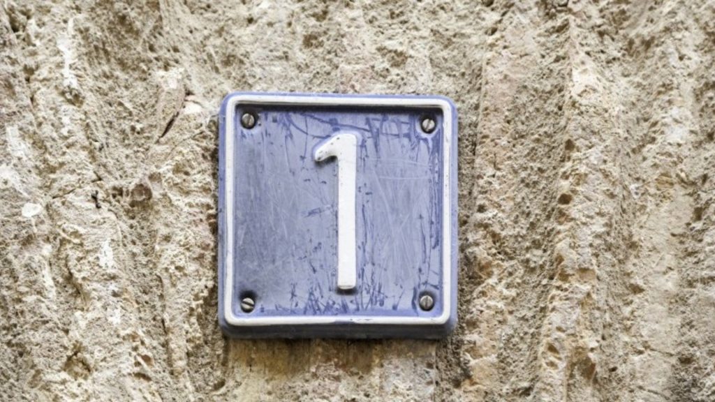 House number 1 is associated with new beginnings and independence.

