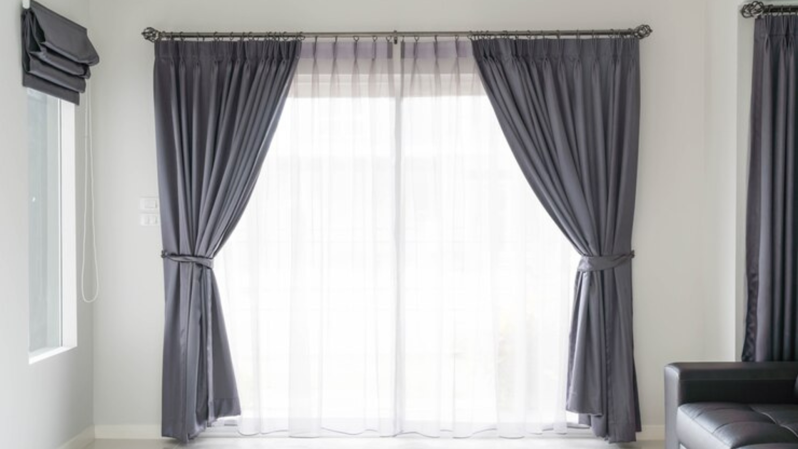 Enhance your space with style! Hang heavier curtains for a cozy and chic touch.
