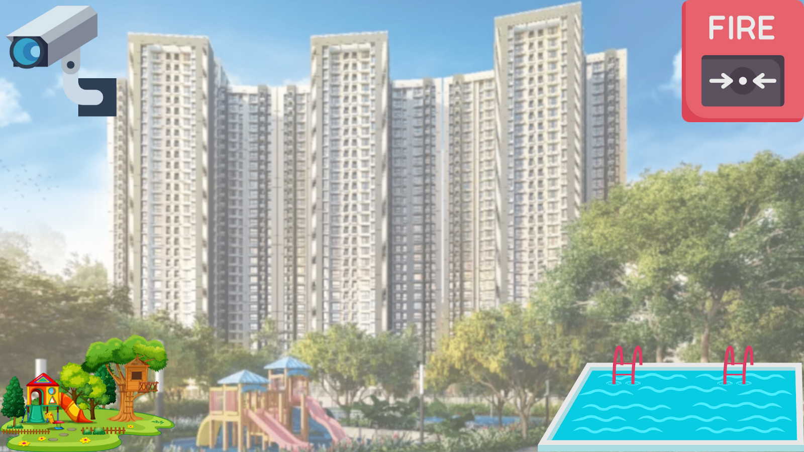 Dream home with luxurious and modern amenities in everyday living lifestyle at Godrej Horizon Wadala