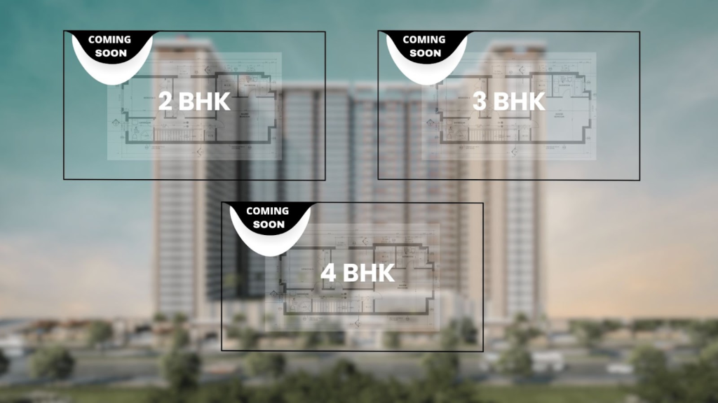 Arihant Advika Floor Plan and Floor Configurations of 2, 3, and 4 BHK.