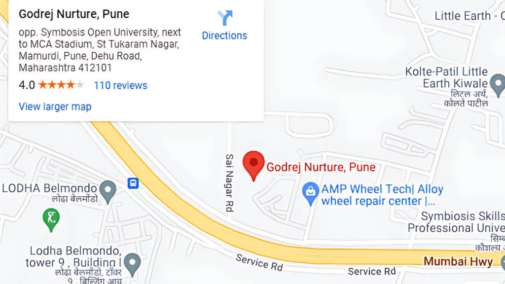 Check out the Godrej nurture Mamurdi location.