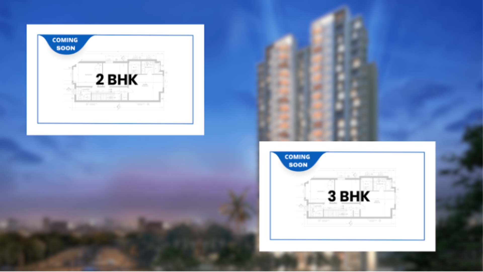 Lodha panache floor plan and floor configuration of 2BHK, and 3BHK apartments.