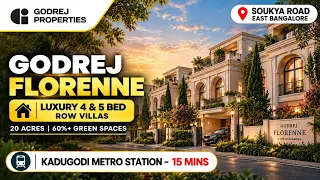 Godrej Florenne Whitefield: 4 & 5 BHK Row Villa Price Godrej Florenne