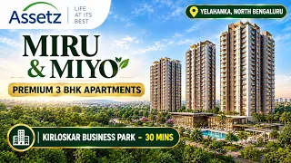 Miru & Miyo Yelahanka: 3 BHK Price & Floor Plans
